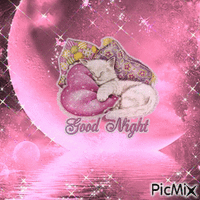 good night animerad GIF