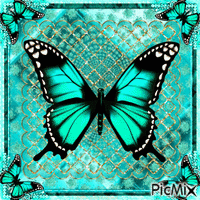 butterfly background GIF animé