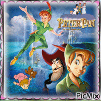 Peter Pan animuotas GIF
