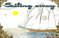 Sailing away κινούμενο GIF