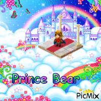 prince bear - GIF animado gratis