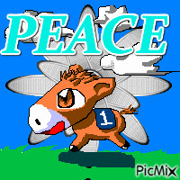 PEACE - GIF animasi gratis