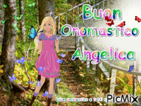 buon Onomastico Angelica - Безплатен анимиран GIF