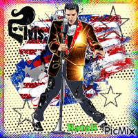Elvis Presley Art - Безплатен анимиран GIF