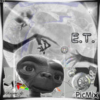 E.T. exstraterrestre animovaný GIF