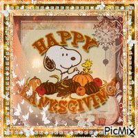 Happy Thanksgiving To All My Overseas Friends & Besties - GIF animado grátis