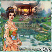 Geisha - GIF animé gratuit
