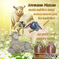 jpyeuses Pâques animovaný GIF