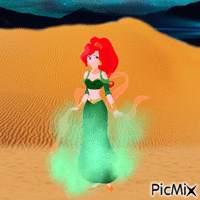 Green genie animovaný GIF