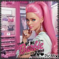 Barbie Girl анимированный гифка