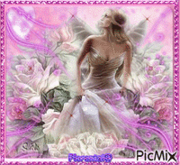 Femme aux couleurs pastels - Darmowy animowany GIF