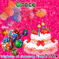 Grace Birthday - Animovaný GIF zadarmo