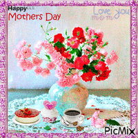 Happy Mothers Day. Love you mom animēts GIF