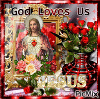 MONDAY GOD LOVES US - Gratis animeret GIF