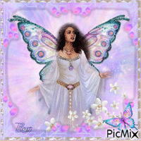 lady butterfly - Free animated GIF