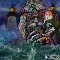 neptune king of the seas - GIF animasi gratis