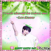 Earth Day Lee Know animuotas GIF