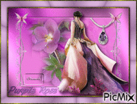purple rose - Ilmainen animoitu GIF