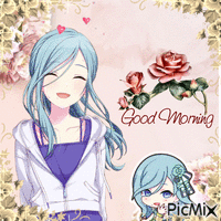 Shizuku good morning Animated GIF