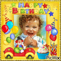 Happy Birthday Baby - GIF animate gratis