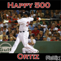 Ortiz 500th Home Run