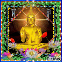 Buddha animovaný GIF