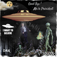 Good Bye 😜💋(I made this!) X-Files👽 动画 GIF