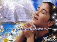♥ •.¸¸.•´¯`•Oración por Nuestra Comunidad ♥ .•´¯`•.¸¸. - Ingyenes animált GIF