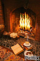 Fireplace - Zdarma animovaný GIF