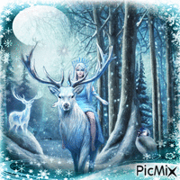 Fantasy de l'hiver. - Free animated GIF