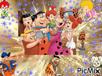 The Flintstones ma création a partager sylvie アニメーションGIF