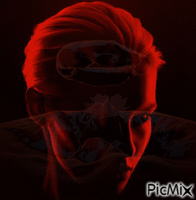 black in red 动画 GIF