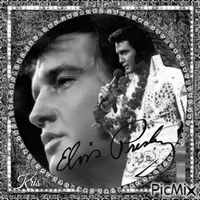 Elvis - Noir et blanc
