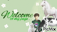 welcome to my page animált GIF