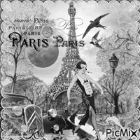 Paris en 1920-1930 en noir et blanc🌿💕
