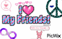 love friends !! GIF animado