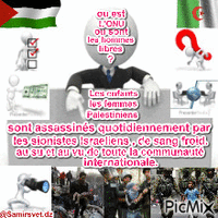 les enfants Palestiniens sont assassinés quotidiennement par les sionistes criminels. - GIF animate gratis