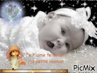 petit bébé a maman animerad GIF