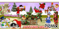 Une bannière Noël,Décos - Enfance & Neige . Bonnes Fêtes,Fin d'Année - - Ingyenes animált GIF