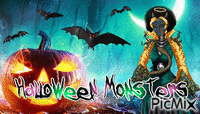 Halloween Monsters 2018 - Darmowy animowany GIF