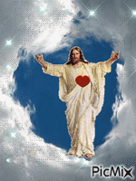 Jesús te ama - GIF animado gratis