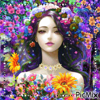 Colorful portrait - 無料のアニメーション GIF