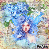 Blue fairy GIF animé