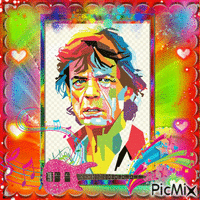 Mick jagger Pop Art - 免费动画 GIF