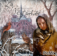 L'hiver approche - Бесплатный анимированный гифка
