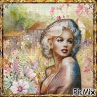 Marilyn Monroe en aquarelle. - PNG gratuit