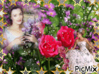 Parfun de fleurs animovaný GIF