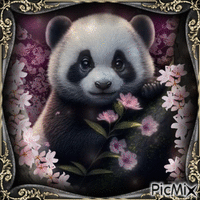 Panda Love! - GIF animé gratuit