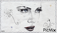 Femme sur fond blanc - Darmowy animowany GIF