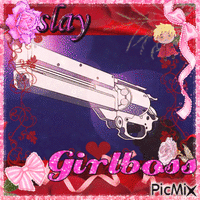 Girlboss Vash animovaný GIF